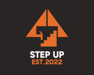 Stairs - Orange Stair Repair logo design