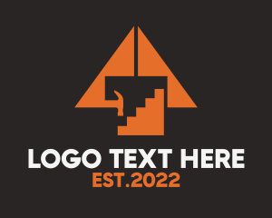Loft - Orange Stair Repair logo design