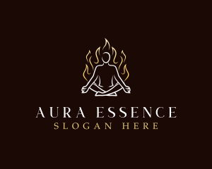 Aura - Yoga Fitness Meditation logo design