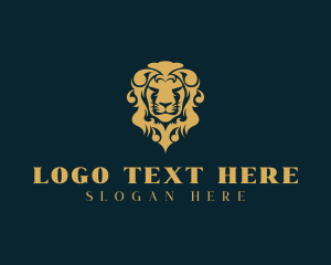 Majestic - Luxury Antique Lion logo design