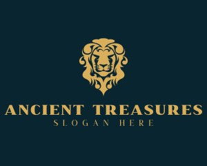 Luxury Antique Lion logo design