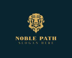 Luxury Antique Lion logo design