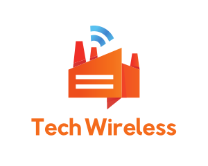 Wireless - Orange Factory Signal logo design