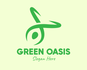 Green Yoga Instructor logo design