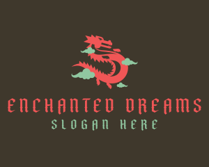 Fantasy - Medieval Fantasy Dragon logo design