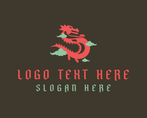 Clan - Medieval Fantasy Dragon logo design