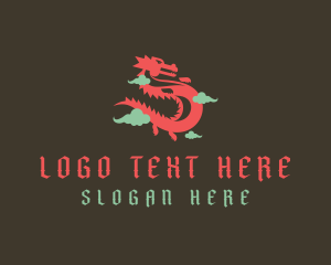 Medieval - Medieval Fantasy Dragon logo design