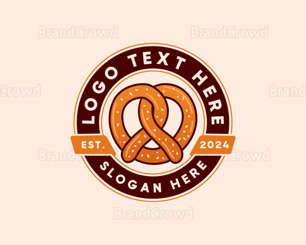 Pretzel Baking Pastry Logo