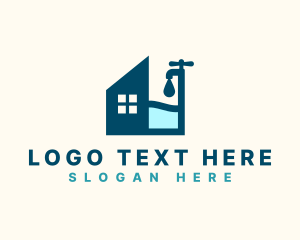 Plumbing - House Faucet Plumbing logo design