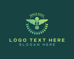 Hospice - Medical Caduceus Pharmacy logo design