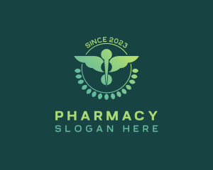 Medical Caduceus Pharmacy logo design