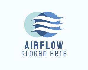 Wind Airflow Cooling  logo design