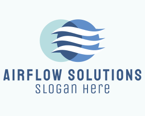 Wind Airflow Cooling  logo design