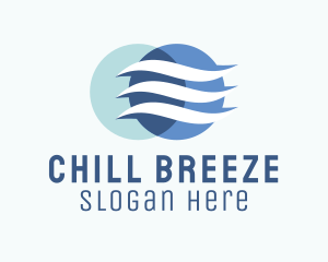 Wind Airflow Cooling  logo design