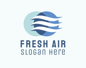 Wind Airflow Cooling  logo design