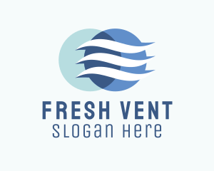 Vent - Wind Airflow Cooling logo design