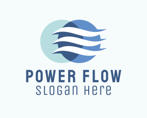 Wind Airflow Cooling  logo design