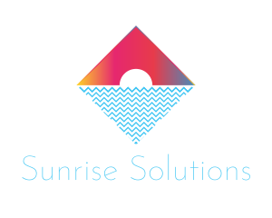 Sun - Diamond Ocean Sun logo design