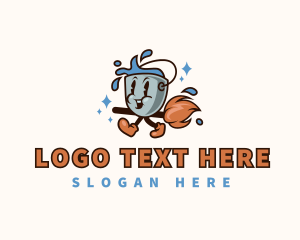 Hygiene - Housekeeping Bucket Mop logo design