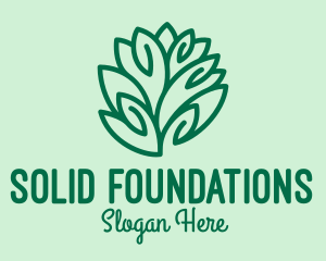 Sustainability - Teal Nature Leaf Spa logo design