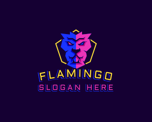 Feline - Safari Lion Gaming logo design