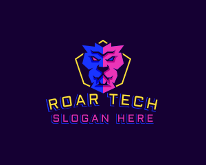 Roar - Safari Lion Gaming logo design