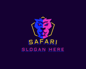 Safari Lion Gaming logo design