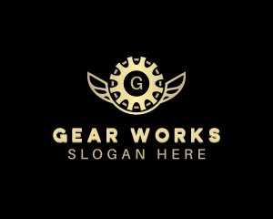 Industrial Gear Mechanic logo design