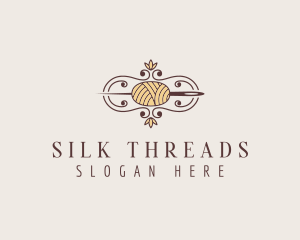 Elegant Needle Yarn Stylist logo design