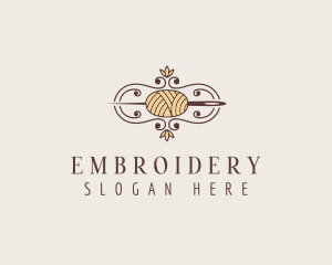 Elegant Needle Yarn Stylist logo design