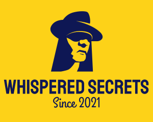 Secret - Blue Silhouette Man logo design