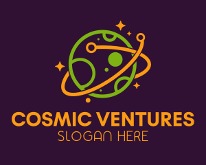 Planetary - Space Galactic Technology logo design