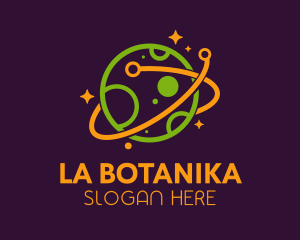 Planet - Space Galactic Technology logo design
