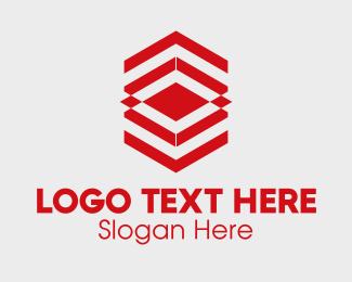 Red Textile Pattern Logo