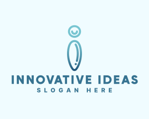 Creative Human Letter I logo design