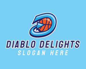 Basketball Team Letter D  logo design