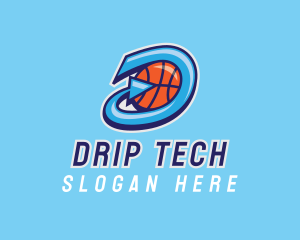 Basketball Team Letter D  logo design