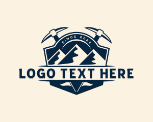 Outdoor - Pickaxe Mountain Adventure logo design