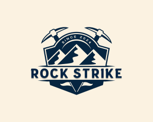 Pickaxe Mountain Adventure logo design