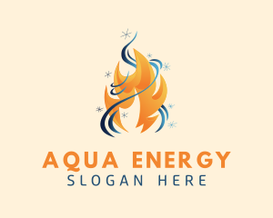 Heat & Cool Energy logo design