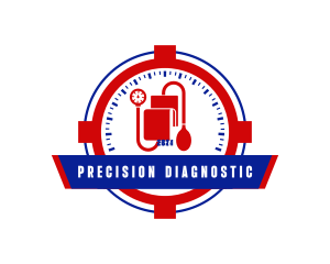 Diagnostic - Medical Diagnostic Sphygmomanometer logo design