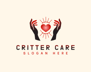 Love Hand Care logo design