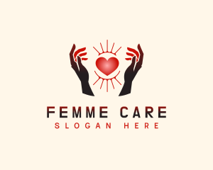 Love Hand Care logo design