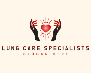 Love Hand Care logo design