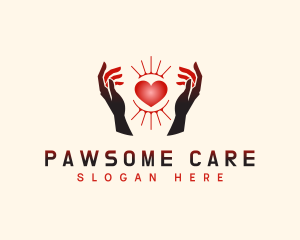 Love Hand Care logo design