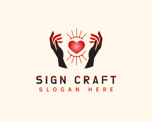 Love Hand Care logo design