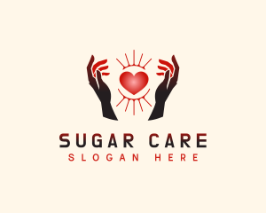 Love Hand Care logo design