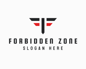 Modern Wings Letter F logo design