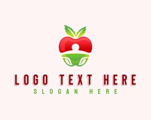 Flavor - Apple Fresh Fruit logo design