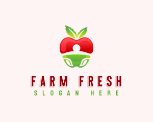 Apple Fresh Fruit logo design